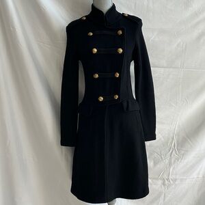 Ralph Lauren Black Military Style Coatigan